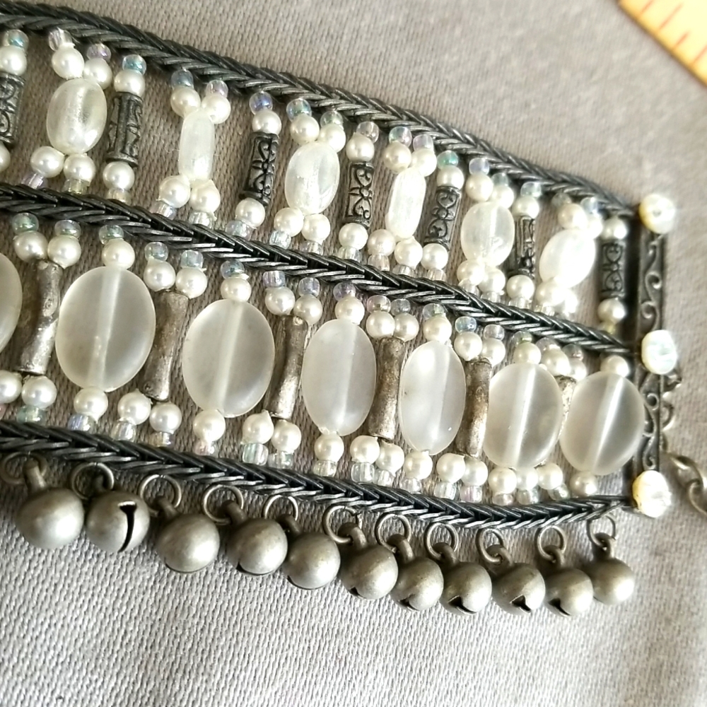 Silver BELLS & IRRIDESANT Beads LIFESTYLE Bracelet
